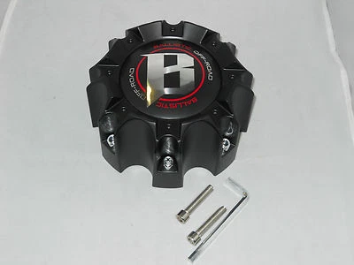 NEW BALLISTIC 8 LUG CAO-WX05-165.1-170-8H LG0805-11 BLACK WHEEL RIM CENTER CAP   - Image 1 of 3