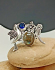 925 Sterling Sliver labradorite Gemstone Handmade Jewelry Ring (US)Adjustable