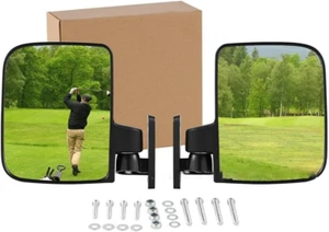 No Drill Forgolf Cart Mirrors, Forgolf Buggy Curved Rearview Mirror, 80° Adjustm - Picture 1 of 12