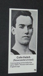 1981 FOOTBALL DOBSON CARD NEWCASTLE UNITED MAGPIES #73 COLIN VEITCH ENGLAND