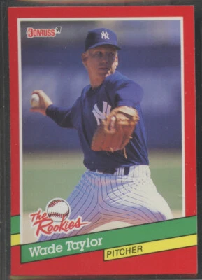 1991 Donruss The Rookies #34 Wade Taylor New York Yankees - Image 1 of 2