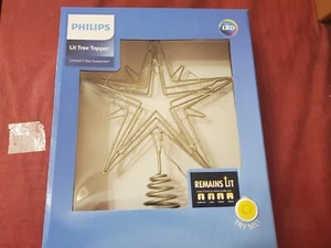 Philips 13.5 Inch Lit Star Shaped Tree Topper Cool To The Touch When Lit 72" Cor - Picture 1 of 6