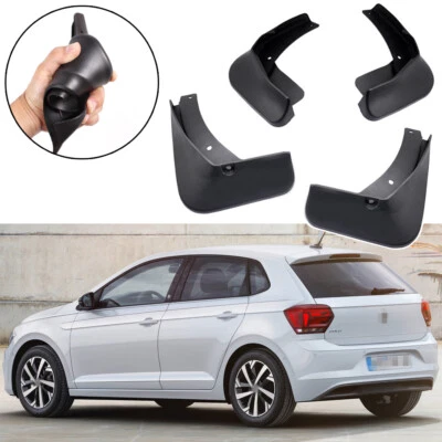 4Pcs Car Mud Flaps Splash Guards Fender Mudguard for VW Polo 2018-2022 19 20 21 - Image 1 of 4