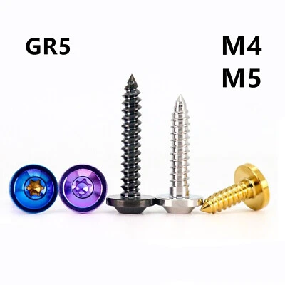Titanium Bolt M4x15 20mm M5x15 17 20 25mm M6x15mm Self Tapping Torx Head Screws - Image 1 of 4