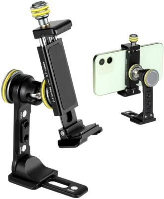 Universal Smart Phone Clip Tripod Adapter Mount Stand Holder Clamp w/ Cold Shoe - image 1 of 4