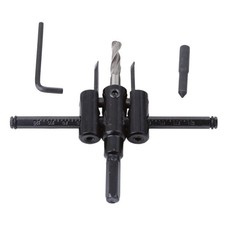 Adjustable Wood Circle Cutter Kit Steel Hole Saw Drill Bit Punch Woodworking SL