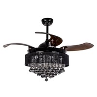 46 Crystal Chandelier Ceiling Fan Lights W Remote Control