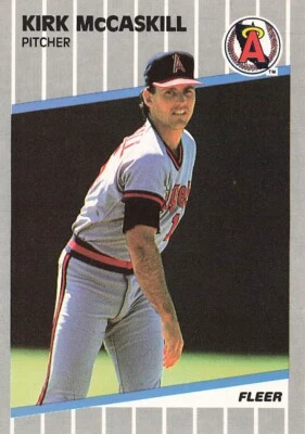 1989 Fleer #483 Kirk McCaskill California Angels - Image 1 of 2