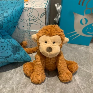 Jellycat Medium Fuddlewuddle Monkey Branded Soft Toy New with Tags - 23cm - Picture 1 of 6