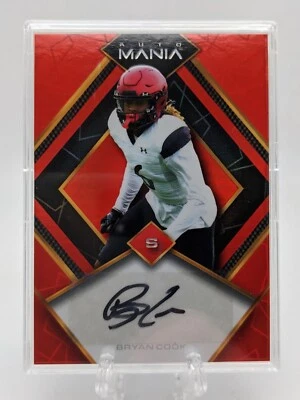 💥 2022 Wild Card Auto Mania BRYAN COOK AM-TH57; Encased; KC Chiefs - Image 1 of 2