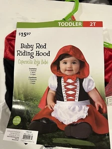Disfraz de Caperucita Roja para niño pequeño 2T Halloween - Imagen 1 de 3