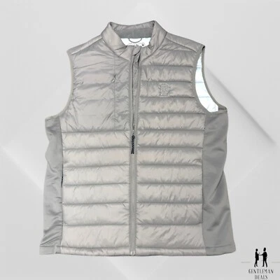 Straight Down Men's Alpha Full-Zip Golf  Lion  Logo Carbon Gray Grey L large - Image 1 of 4