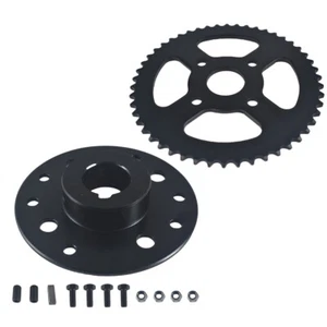420 Chain 50T Rear Drive Sprocket with 1" Bore 1/4" Keyway Sprocket Hub Black - Picture 1 of 4