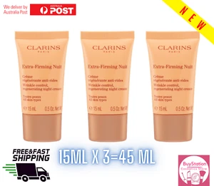 CLARINS Extra Firming Night Cream, 15ML X 3 =45ML - Travel Size, All Skin Types - Picture 1 of 1