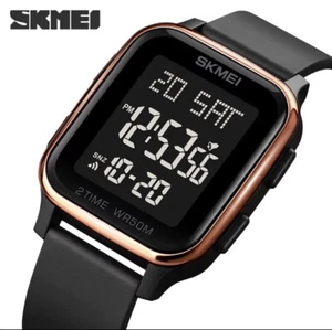 Reloj Digital Cuadrado LED 3D Moda Pulsera Deportivo Reloj Para Hombres Mujeres Unisex Regalo - Imagen 1 de 18