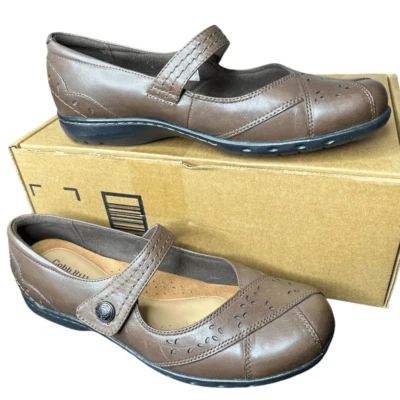 NUEVO Rockport Cobb Hill Mujer Petra Marrón Mary Jane 9 Foto 1 de 4