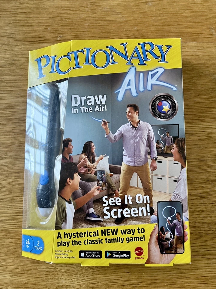 Mattel PICTIONARY AIR Family Drawing Game NEW SEALED - Image 1 of 2