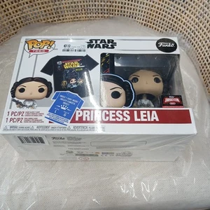Funko Pop Tee Star Wars Princess Leia Figure & Shirt, L - Picture 1 of 5