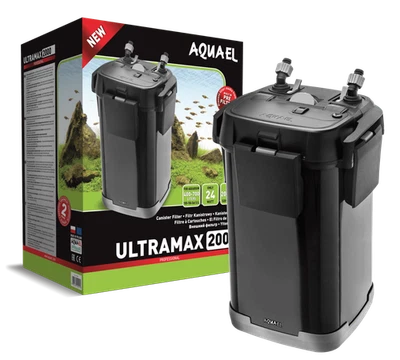Aquael ULTRAMAX 2000 L/H Filtro Externo Grande 24W 400-700L Bomba Filtro Acuario Foto 1 de 4
