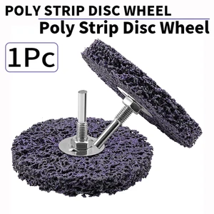 100mm Non Woven Poly Strip Disc Wheel Clean For Paint Rust Removal Rotary Tools - Picture 1 of 6