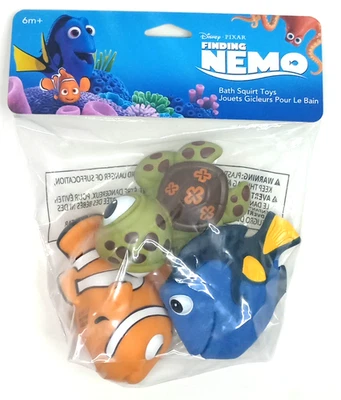 Juguetes de chorro de baño Disney Finding Nemo - Dory, Nemo y Squirt Foto 1 de 2