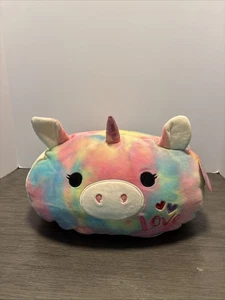 Squishmallow Unicorn Esmeralda 12" Stackable Tie Dye  Pink Plush 2019 KellyToy - Picture 1 of 10