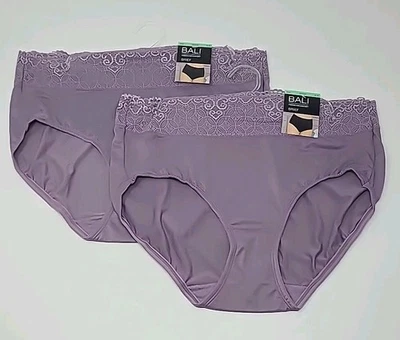 Bali Passion For Comfort Calzoncillos Panty Talla XL 8 DFPC61 Perfectamente Púrpura Lote De 2 Foto 1 de 4