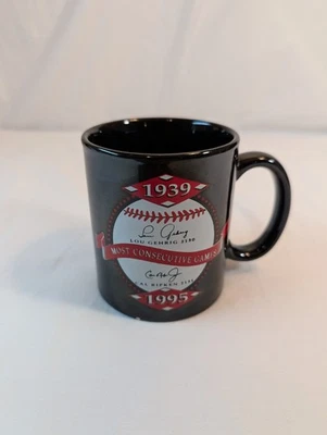 1939 Lou Gehrig & 1995 Cal Ripken Mug – MLB Consecutive Games Tribute – Read - Image 1 of 4