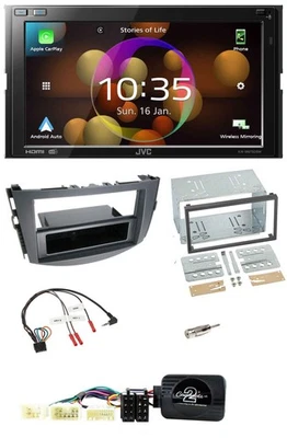 JVC DAB Lenkrad 2DIN Bluetooth USB Autoradio für Toyota RAV 4 2006-2011 - Bild 1 von 4