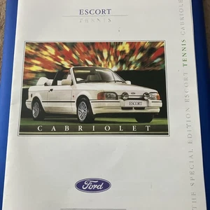 Ford Escort mk4 Tennis The Special Edition Cabriolet 1989 brochure COPY - Picture 1 of 3