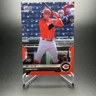 2021 Topps NOW Card #OD-320 Joey Votto Cincinnati Opening Day Red Parallel /10 - Image 1 of 4