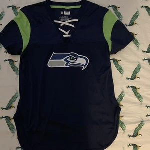 Seattle Seahawks NFL Team Apparel Football JERSEY Womens M - Picture 1 of 4