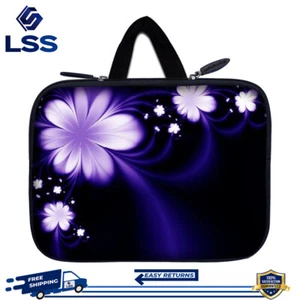 6" 7" 8" Tablet eBook Bag Case Sleeve Apple iPad Mini Galaxy Nexus Kindle Floret - Picture 1 of 3