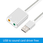 High Quality External USB Sound Card Jack 3.5mm USB Audio Adapter Sound Card