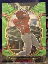Jordan Walker 2023 Select SP NEON GREEN 35/75 Prizm ROOKIE Card #45 RC Cardinals