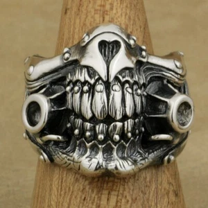 925 Sterling Silver MAD MAX Immortan Joe Ring Punk Jewelry 9Y021D US 7~15 - Picture 1 of 29