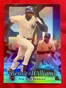 1999 Flair Showcase Bernie Williams Row 2 Seat 57 Pack To Sleeve