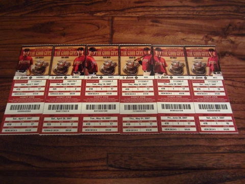 2007 Astros Un Used Season Ticket Home Run Game YOU PICK Pence Berkman Biggio Cover