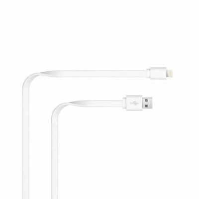 Just Wireless MFi Approved iPhone X 8/7/6 Long 2M Charger Heavy Duty Cable White - Image 1 of 2