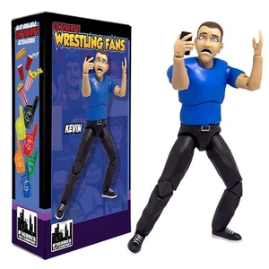 Ultimate Wrestling Crowd Fan Figures for WWE & AEW Wrestling Figures: Kevin - Picture 1 of 4