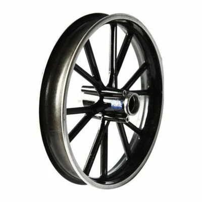 HMParts Mini Cross Dirt Bike 2-Takt Felge 10 Zoll (25,4 cm) vorne Schwarz