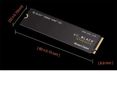 Western Digital WD BLACK SN850X 1TB 2TB SSD NVMe Gen4 PCIe M.2 2280 PCIe - image 1 of 4