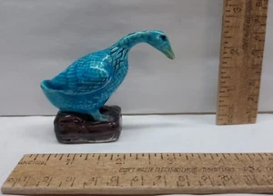 Turquoise DUCK FIGURINE - 3 inches tall - listing #131259 - Imagen 1 de 9