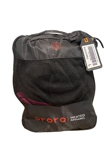 Women's 3-Zone Heated Classic Jacket Black & Purple Large By Ororo - Picture 1 of 7