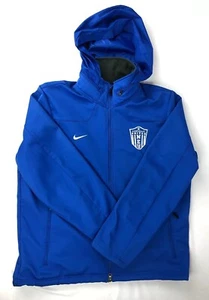 NIKE Jacket NORTHEAST UNITED NEU Blue Coat Hood Zip Up Mens Size XL - Picture 1 of 12