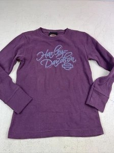 Harley Davidson Girls Long Sleeve Shirt. Knit. Size Med. Purple. Orlando HD - Picture 1 of 8