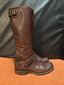 Women’s Frye Veronica Blown Leather Riding Boots Size 6.5B - Picture 1 of 10