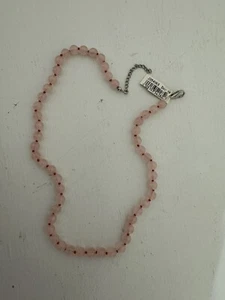 Rose Quartz Bead Necklace Qvc - Picture 1 of 4