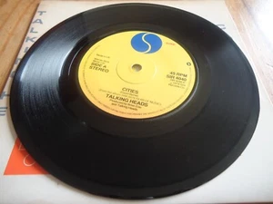 Talking Heads Cities 1980 UK Sire 7" Pic Sleeve Vinyl single EX - Picture 1 of 4