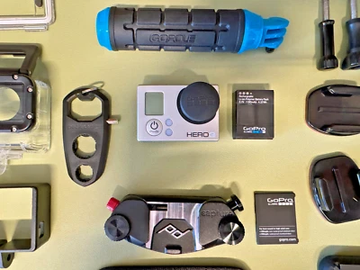 GoPro Hero 3 Silver 1080p 60fps + Waterproof Case & Accessories - Image 1 of 4